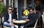 Amsterdam 19 juni 2021
Leco v Zadelhoff met zijn partner op terras bij de Joffers