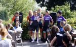 Zevenhuizen 4 juli 2021
Leontien v Moorsel Wendy v Dijk en Anouk Smulders gaan met 500 vrouwen de Amstel Gold race rijden . Vandaag was er een training . Ook Michael Zijlaard en zijn broer Ron reden mee.