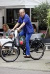 Amsterdam 10 juli 2021
Maarten Spanjer op de fiets in Amsterdam zuid