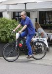 Amsterdam 10 juli 2021
Maarten Spanjer op de fiets in Amsterdam zuid