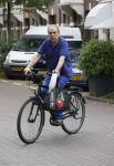 Amsterdam 10 juli 2021
Maarten Spanjer op de fiets in Amsterdam zuid