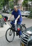 Amsterdam 10 juli 2021
Maarten Spanjer op de fiets in Amsterdam zuid