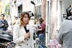 Amsterdam 7 en 10 juli 2021
Op de plek waar Peter R de Vries neergeschoten is leggen mensen bloemen neer.  Malou Peter van de NOS