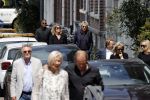 Amsterdam 22 juli 2021
Herdenkingsdienst van Peter R de Vries in Carre .
Matthijs v Nieuwkerk met zijn vriendin Martha Riemsma