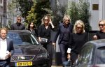 Amsterdam 22 juli 2021
Herdenkingsdienst van Peter R de Vries in Carre .
Matthijs v Nieuwkerk met zijn vriendin Martha Riemsma