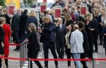 Amsterdam 22 juli 2021
Herdenkingsdienst van Peter R de Vries in Carre . Matthijs v Nieuwkerk kwam met zijn nieuwe vriendin Martha Riemsma