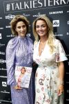Amsterdam 8 juli 2021
Terras feestje van Talkies bij Strand zuid. Monique Westenberg met Kristina Bozilovic