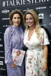 Amsterdam 8 juli 2021
Terras feestje van Talkies bij Strand zuid. Monique Westenberg met Kristina Bozilovic