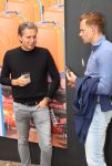 Breda, 25 Juni 2021
Bijeenkomst bij Official Supplier Princess Traveller NOC/NSF 
Pieter v d Hoogenband in gesprek met Nick Dijkman