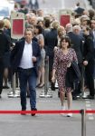 Amsterdam 22 juli 2021
Herdenkingsdienst van Peter R de Vries in Carre . Robert ten Brink en zijn vrouw Roos