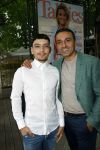 Amsterdam 8 juli 2021
Terras feestje van Talkies bij Strand zuid. tamer Gonen met zoon