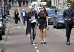 Amsterdam 22 juli 2021
Herdenkingsdienst van Peter R de Vries in Carre . Broer Peter , Wouter de Vries met vrouw dochter en zoon