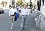 Amsterdam 19 juli 2022
Laatste optreden Willeke Albertri in het concertgebouw. Binnenkomst gasten. Andre v Duin met partner Fernando Reyes
