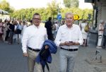 Amsterdam 19 juli 2022
Laatste optreden Willeke Albertri in het concertgebouw. Binnenkomst gasten. Andre v Duin met partner Fernando Reyes