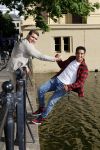 Den Haag 1 juni 2022
Boer Ayoub bij de hofvijver. Ayoub met Bilal Yakhlaf