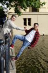 Den Haag 1 juni 2022
Boer Ayoub bij de hofvijver. Ayoub met Bilal Yakhlaf