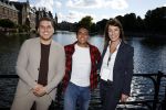 Den Haag 1 juni 2022
Boer Ayoub bij de hofvijver. Ayoub met Bilal Yakhlaf en manager Selena Visser.