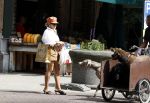 Amsterdam 5 juli 2022
Connie Witteman komt haar eigen hond tegen op de corneliss chuytstraat  die door uitlaatservice uitgelaten wordt