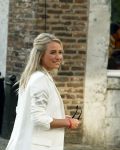Maastricht 27 april 2022
Koningsdag wordt dit jaar in Maastricht gevierd .   Dionne Stax lopen over de route