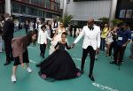 Rotterdam 26 juni 2022
Premiere Bon Bini 3 in Pathe Rotterdam.
Jandino Asporaat kwam met zijn vrouw en kinderen