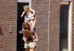 Monnickendam 19 juli 2022
Katja Schuurman met haar dochtertje Coco aan het winkelen