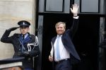 Amsterdam 14 juni 2022
Koning Willem Alexander en prinses Beatrix arriveren beide in hun audi A8 bij het paleis op de dam.