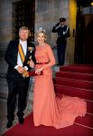 Amsterdam 22 juni 2022
Koning Willem Alexander , Koningin Maxima en prinses Beatrix bij paleis op de dam waar een diner was georganiseerd voor de ambassadeurs.
