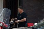 Amsterdam 18 juli 2022
Martijn Krabbe doet boodschappen op zijn vespa scooter