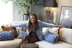 Muiden 1 juli 2022
Patty Brard met haar kussenlijn die ze met het kruidvat heeft gemaakt.