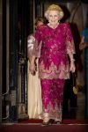 Amsterdam 22 juni 2022
Koning Willem Alexander , Koningin Maxima en prinses Beatrix bij paleis op de dam waar een diner was georganiseerd voor de ambassadeurs.