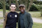 Rotterdam 30 maart 2022
Voetgolf tournooi van Life after Footbaal LAF op golfbaan SEVE in Rotterdam. Regi Blinker en zijn zoon