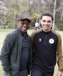 Rotterdam 30 maart 2022
Voetgolf tournooi van Life after Footbaal LAF op golfbaan SEVE in Rotterdam. Regi Blinker en zijn zoon