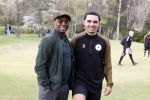 Rotterdam 30 maart 2022
Voetgolf tournooi van Life after Footbaal LAF op golfbaan SEVE in Rotterdam. Regi Blinker en zijn zoon