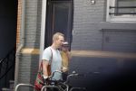 Amsterdam 13 juli 2022
Rick paul Mulligen met zijn dochter op de fiets in Amsterdam zuid