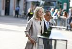 Den Haag 20 juni 2022
Diner met Prins Hendrik en Prinses Mary van Denemarken en Koning Willem Alexander en Koningin Maxima in de grote kerk . Sigrid Kaag met haar man Anis al Qaq