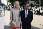 Den Haag 20 juni 2022
Diner met Prins Hendrik en Prinses Mary van Denemarken en Koning Willem Alexander en Koningin Maxima in de grote kerk . Sigrid Kaag met haar man Anis al Qaq