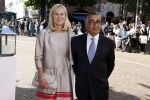 Den Haag 20 juni 2022
Diner met Prins Hendrik en Prinses Mary van Denemarken en Koning Willem Alexander en Koningin Maxima in de grote kerk . Sigrid Kaag met haar man Anis al Qaq