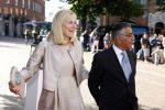 Den Haag 20 juni 2022
Diner met Prins Hendrik en Prinses Mary van Denemarken en Koning Willem Alexander en Koningin Maxima in de grote kerk . Sigrid Kaag met haar man Anis al Qaq