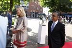 Den Haag 20 juni 2022
Diner met Prins Hendrik en Prinses Mary van Denemarken en Koning Willem Alexander en Koningin Maxima in de grote kerk . Sigrid Kaag met haar man Anis al Qaq