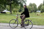 Amsterdam 5 juli 2022
Stefano Keizers op de fiets in Amsterdam zuid