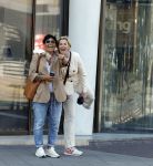 Amsterdam 31 mei 2023
Anouk Smulders en Annette Soleman  op straat in Amsterdam