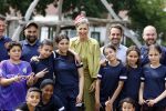 Schevenigen 23 juni 2023
Hare Majesteit Koningin Maxima bezocht het erfgoedpark Loosduinen in Den Haag.
Oa burgemeetser jan v Zanen was daarbij aanwezig.