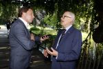 Haarzuilens 21 juni 2023
Nationale Haringparty bij Kasteel de Haar in Haarzuilens .
Mr Pieter v Vollenhoven met Matthijs Albers