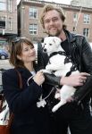 Amsterdam 27 maart 2024
Barbara Sloesen met vriend Joost Hofman en hun hondje in het centrum van amsterdam.