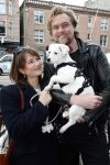 Amsterdam 27 maart 2024
Barbara Sloesen met vriend Joost Hofman en hun hondje in het centrum van amsterdam.
