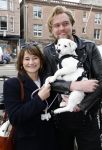 Amsterdam 27 maart 2024
Barbara Sloesen met vriend Joost Hofman en hun hondje in het centrum van amsterdam.