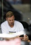 Amsterdam 30 juni 2024
Davy Klaassen met nieuw kapsel en zijn vrouw op terras in Amsterdam zuid.
Ze zijn pas getrouwd.