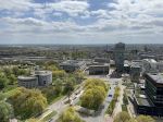 2 Mei 2024
Uitzicht vanaf 80 meter hoogte De Bunkertoren met in het oosten de TU/e en in het zuiden het centrum van Eindhoven