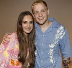 Amsterdam 25 mei 2024
Feestje na concert van de Toppers in de Johan Cruijff Arena. Donny v d Beek en Estelle Bergkamp