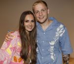 Amsterdam 25 mei 2024
Feestje na concert van de Toppers in de Johan Cruijff Arena. Donny v d Beek en Estelle Bergkamp